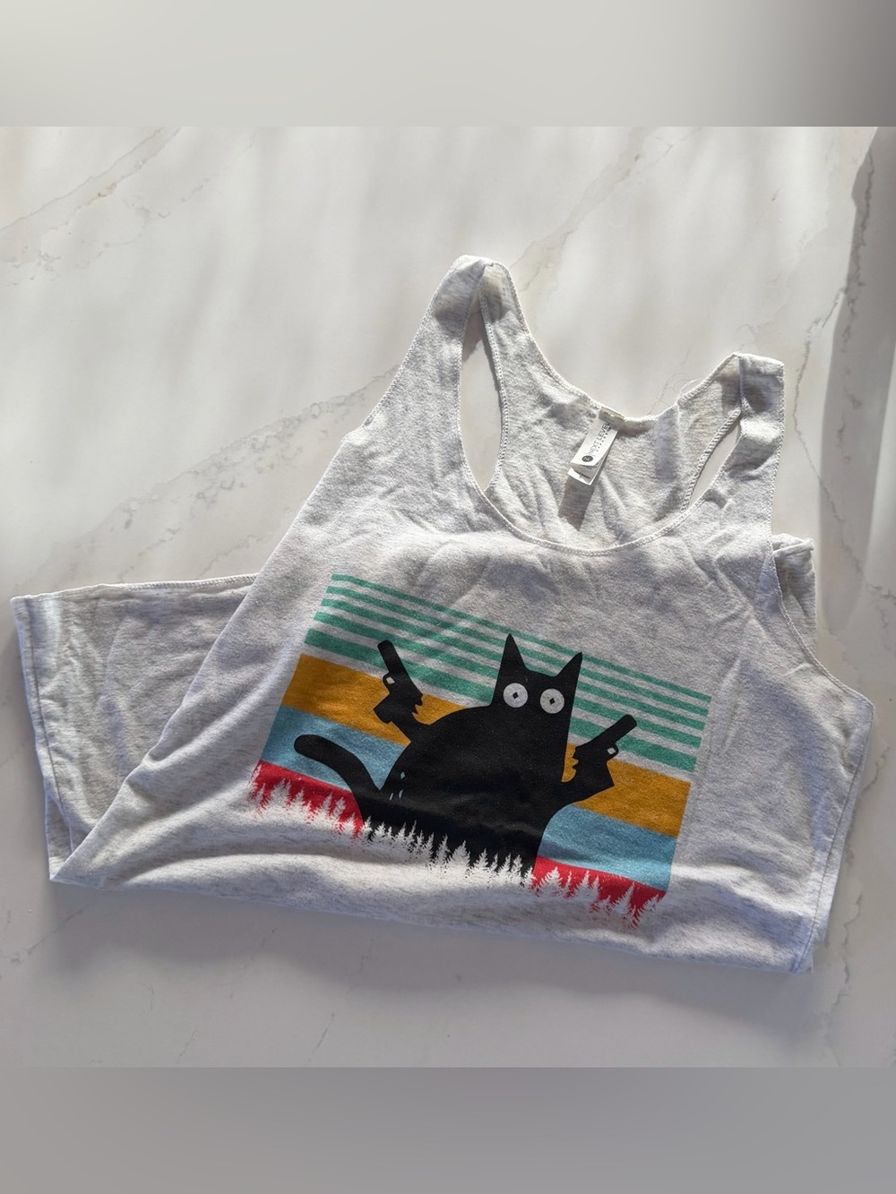 Violent kitty cat tank top